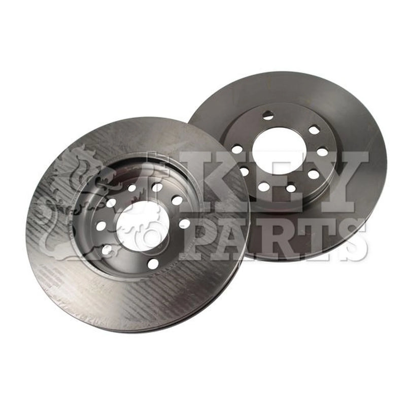 Key Parts 2 x Vented Front Brake Discs KBD4580