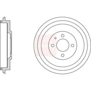 Apec Brake Drum Assembly Rear DRM9940