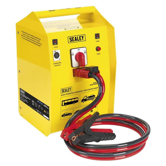 Sealey PowerStart Emergency Heavy-Duty Jump Starter 1000hp Start 12/24V Sealey  - Town Parts