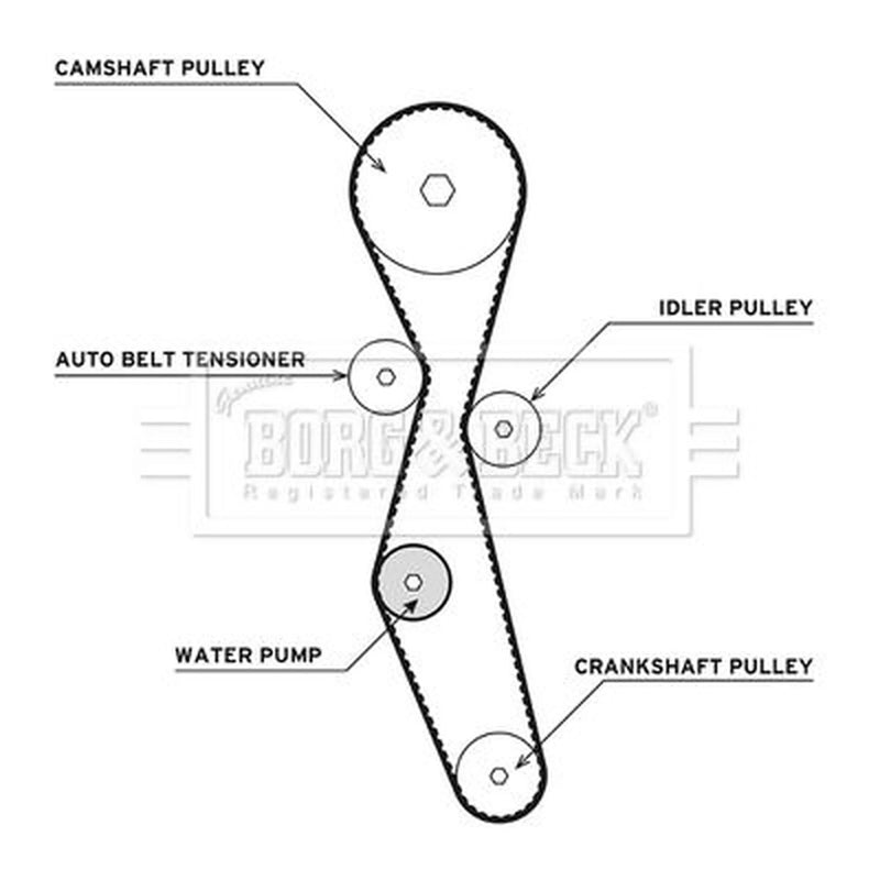 Borg & Beck Timing Belt & Water Pump Kit BTW1013