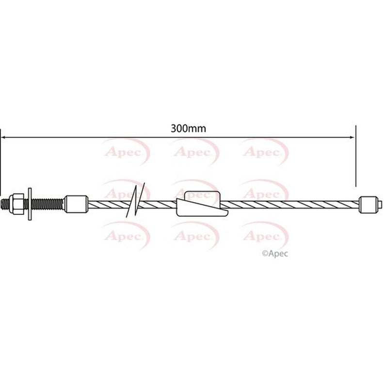 Apec Handbrake Cable Front CAB1138
