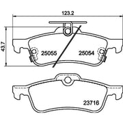 DON Rear Brake Pad Set PCP1397