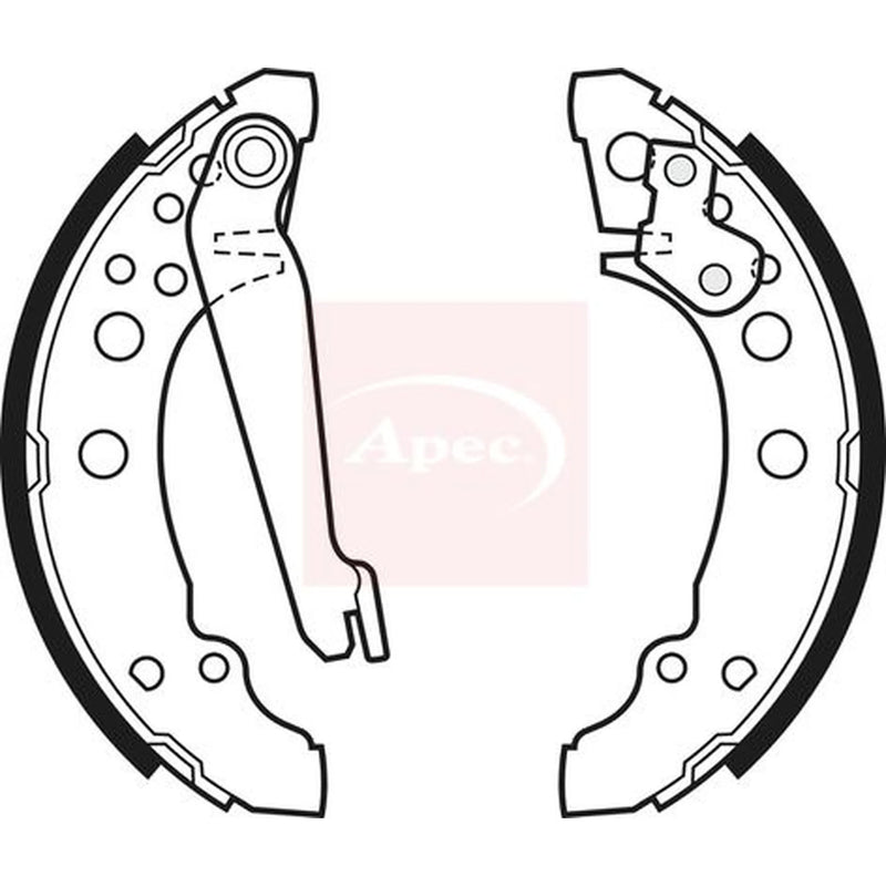 Apec Brake Shoe Set Axle Kit SHU300
