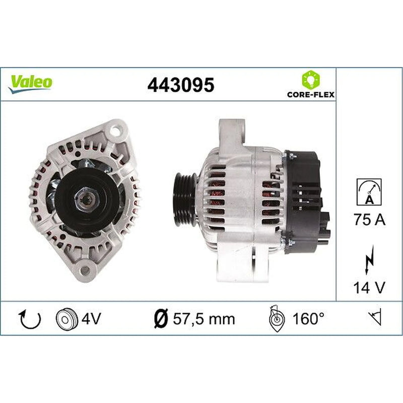Valeo Car Alternator 12V 443095