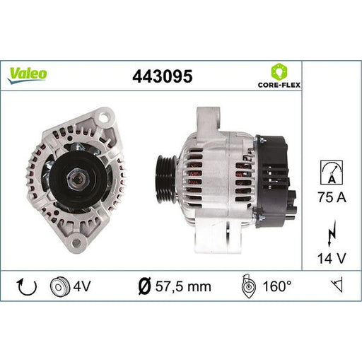Valeo Car Alternator 12V 443095