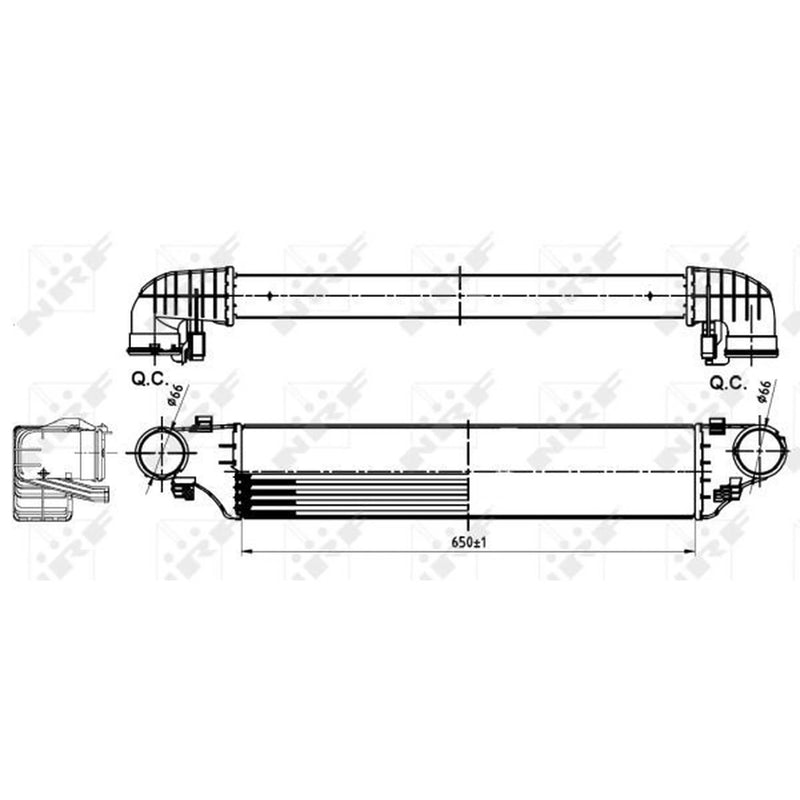 NRF Intercooler (Charge Air Cooler) 30164A