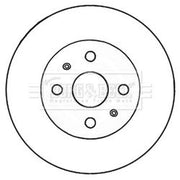 Borg & Beck 2 x Vented Front Brake Discs BBD5182
