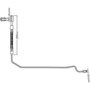 Juratek Brake Hydraulic Hose Line Rear Left JBH1185L