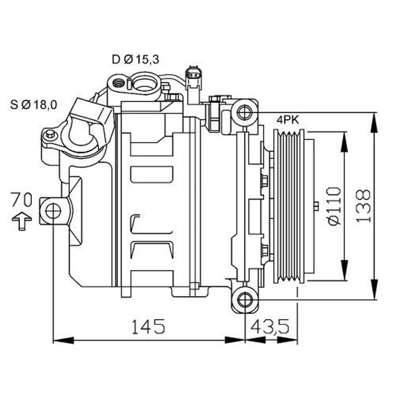 NRF Air Conditioning Compressor 32520