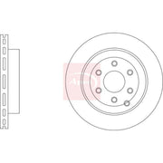 Apec 2 x Vented Rear Brake Discs DSK3423