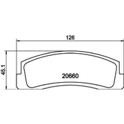 Mintex Front Brake Pad Set MDB1156