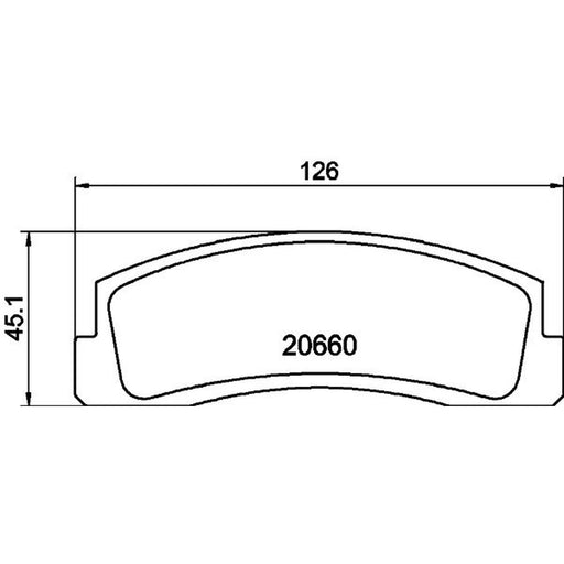Mintex Front Brake Pad Set MDB1156