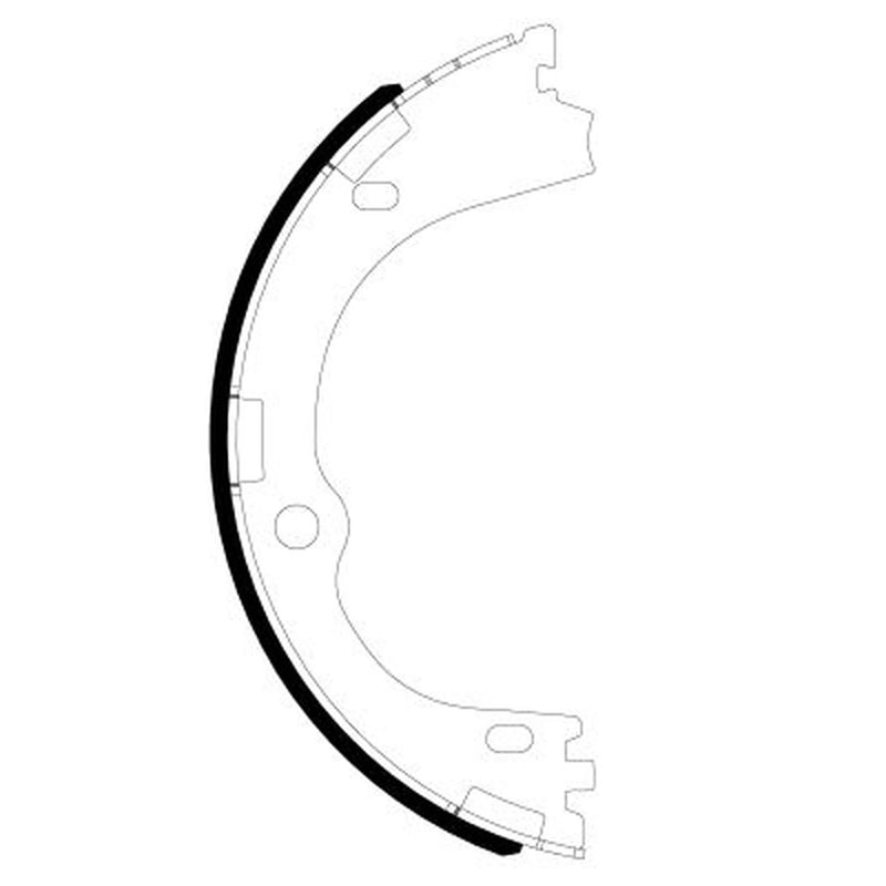 Textar 4 x Parking Brake Shoe Set 91086300