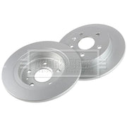 Borg & Beck 2 x Solid Rear Brake Discs BBD4757