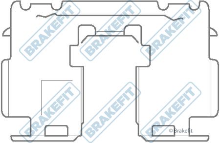Apec Brake Pad Accessory Fitting Kit Rear