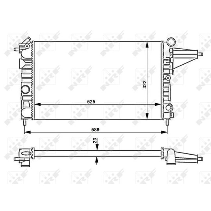 NRF Engine Radiator 58775