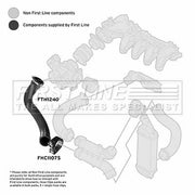 First Line Intercooler Turbo Charge Air Hose FTH1240