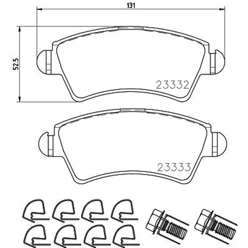 DON Front Brake Pad Set PCP1500