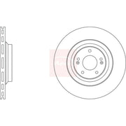 Apec 2 x Vented Front Brake Discs DSK3473