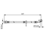 Bosch Brake Hydraulic Hose Line Front Right 1 987 481 515
