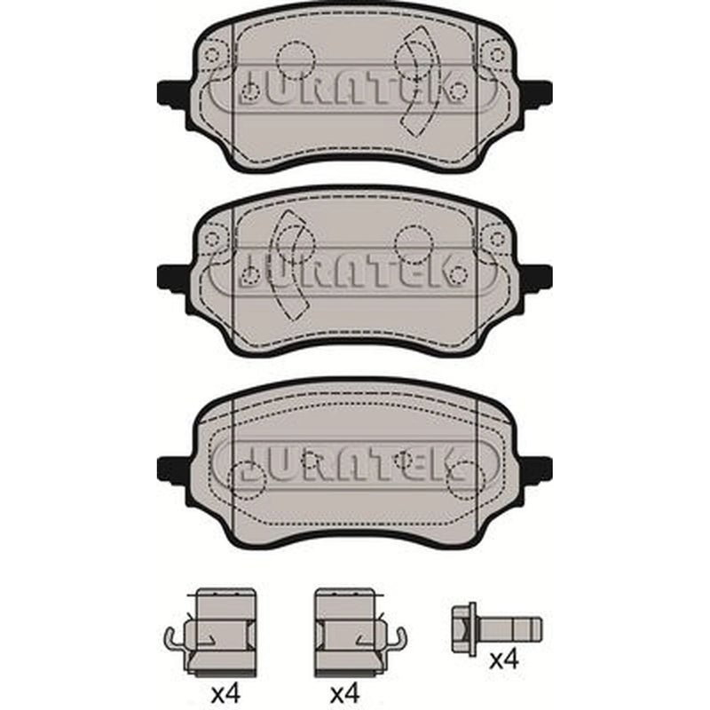 Juratek Front Brake Pad Set JCP4008
