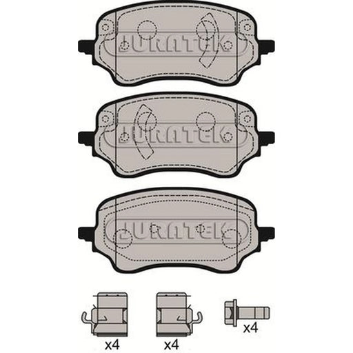 Juratek Front Brake Pad Set JCP4008