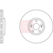 Apec 2 x Vented Front Brake Discs DSK2242