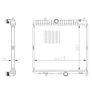 NRF Engine Radiator 550021