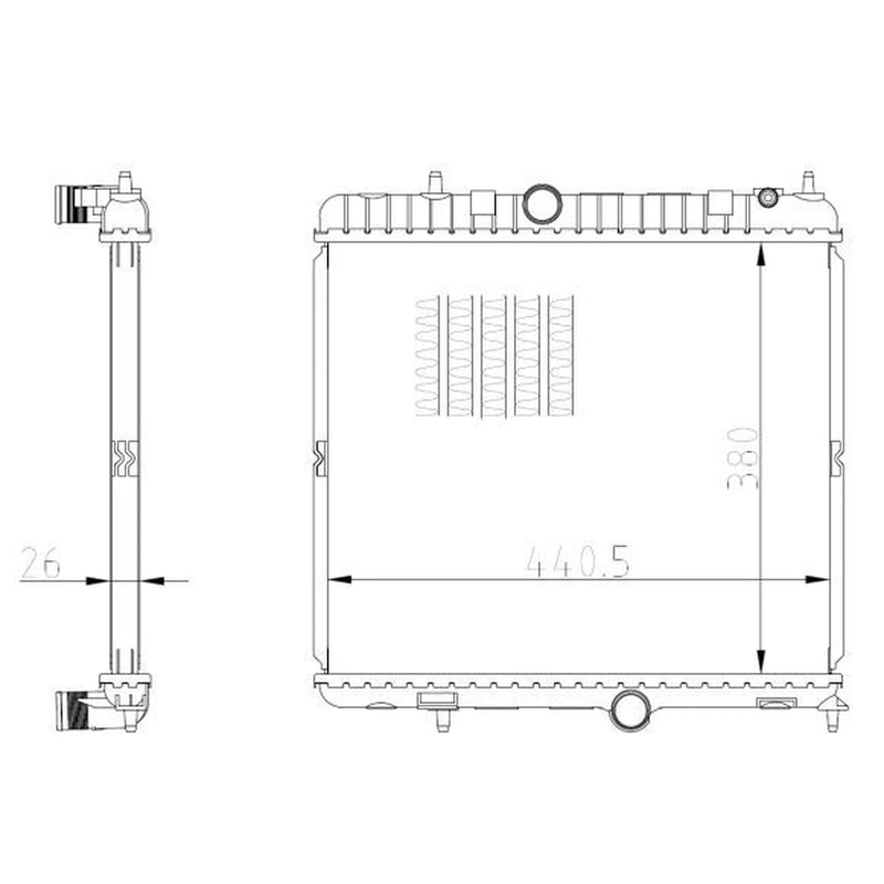 NRF Engine Radiator 550021