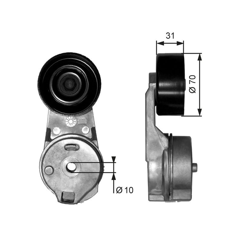 Gates Auxiliary Belt Tensioner T39065