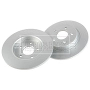 Borg & Beck 2 x Solid Rear Brake Discs BBD4453