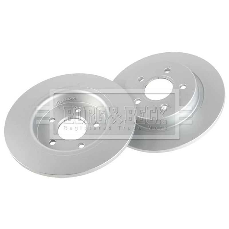 Borg & Beck 2 x Solid Rear Brake Discs BBD4453