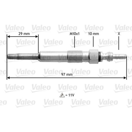 Valeo Diesel Engine Glow Plug 345130