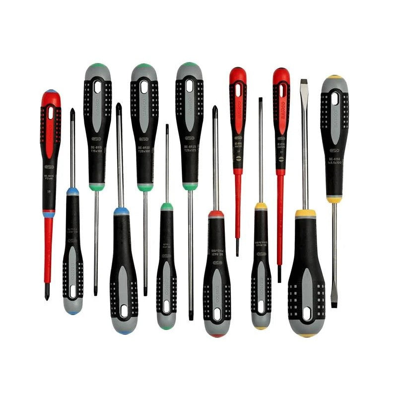 Bahco BE-9875 ERGO™ Screwdriver Set, 13 Piece - BE-9875