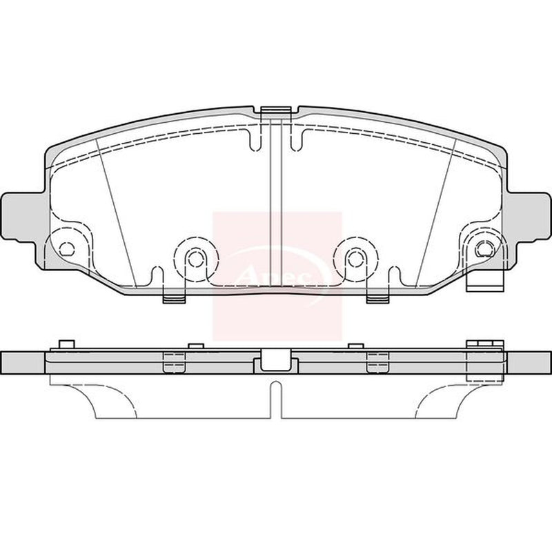 Apec Rear Brake Pad Set PAD2451