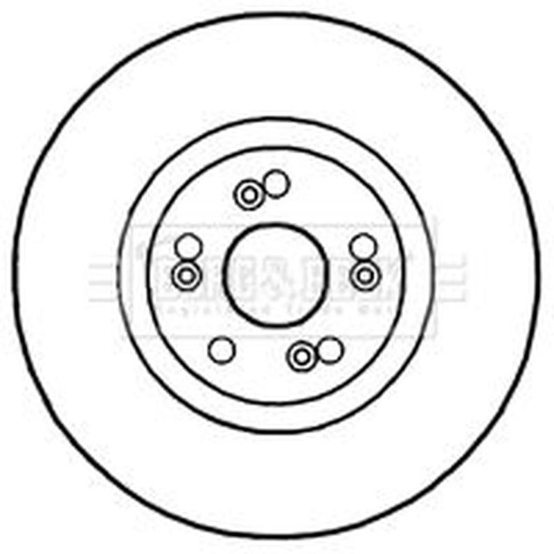 Borg & Beck 2 x Front Brake Discs BBD5928S