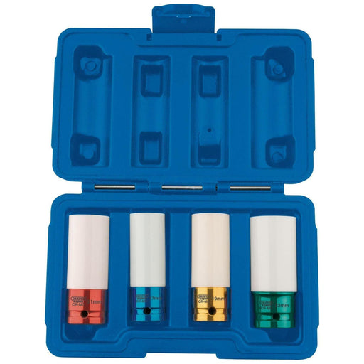 Draper Wheel Nut Socket for Alloy Wheels, 1/2" Sq. Dr. (4 Piece) 82972 Draper  - Town Parts