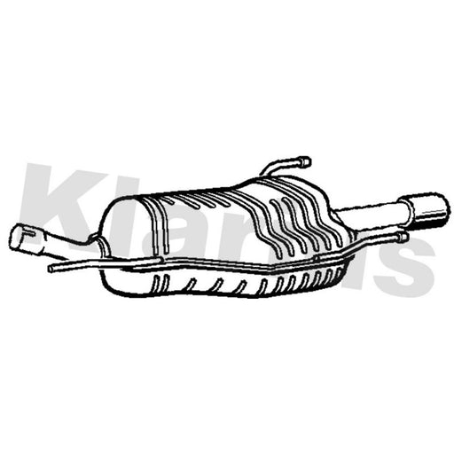 Klarius Box With Tail Pipe Rear GM520L