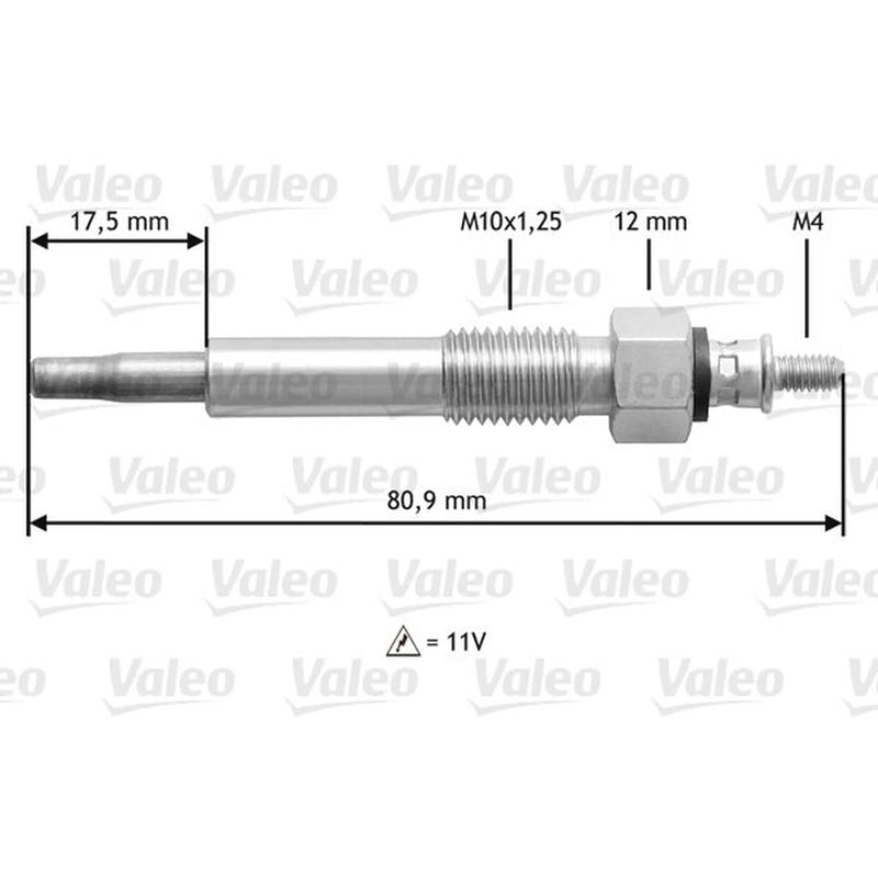 Valeo Diesel Engine Glow Plug 345160