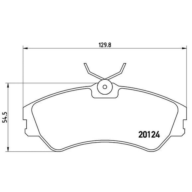 Brembo 4 x Front Brake Pad Set P85028