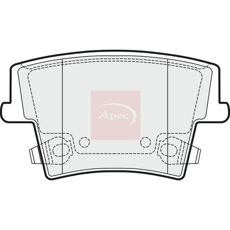 Apec Rear Brake Pad Set PAD1485