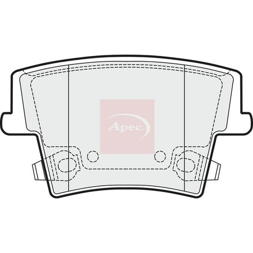 Apec Rear Brake Pad Set PAD1485