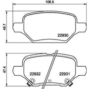 Mintex Rear Brake Pad Set MDB4192