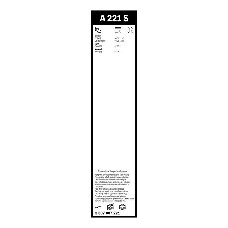 Bosch Aerotwin Wiper Blade Set 700mm + 550mm — A221S OE 93183143