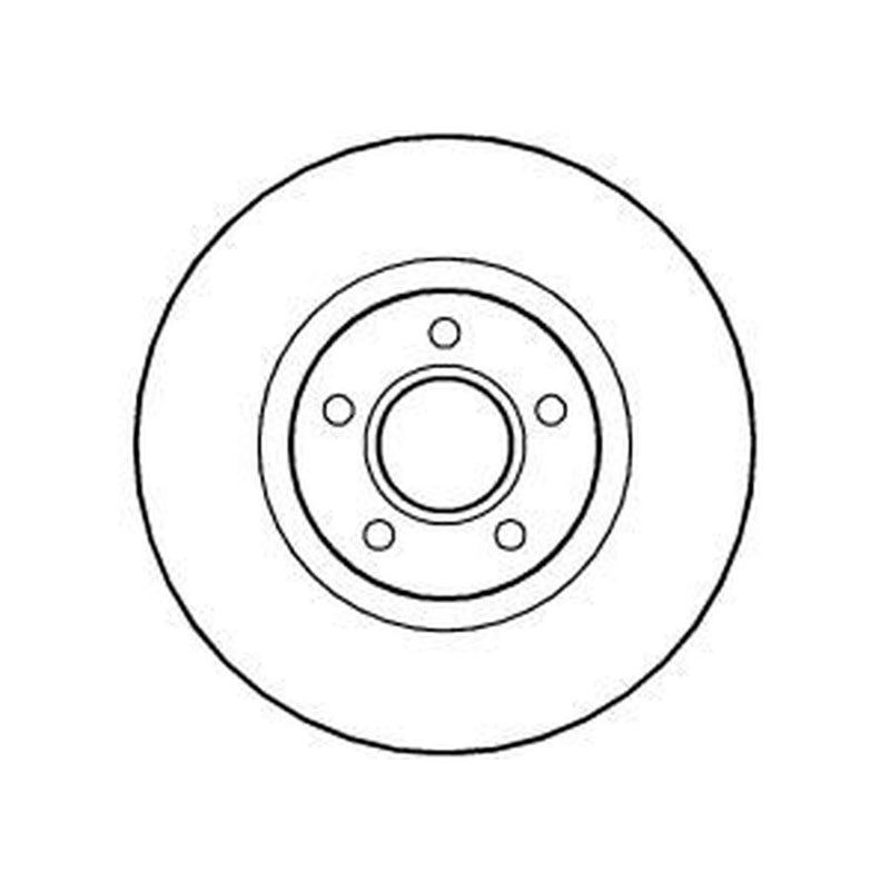 Abtex 2 x Vented Front Brake Discs BD1243V