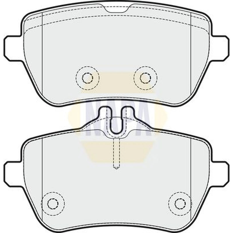 NAPA Rear Brake Pad Set NBP1661