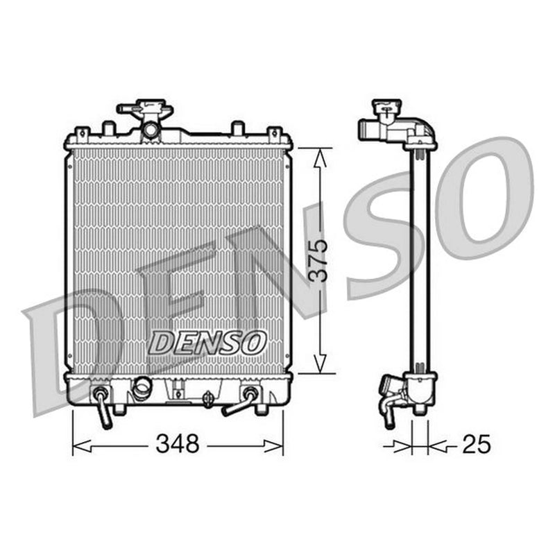 Denso Engine Radiator DRM47009
