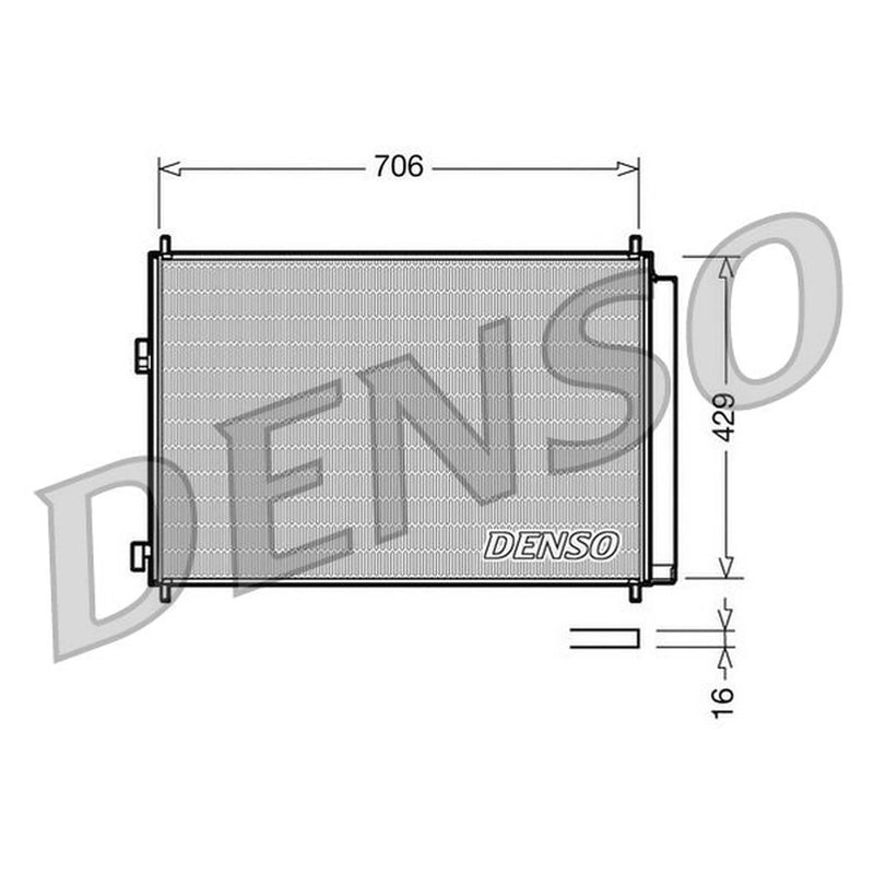 Denso Air Conditioning Condenser DCN50030