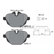 Textar Rear Brake Pad Set 2456101