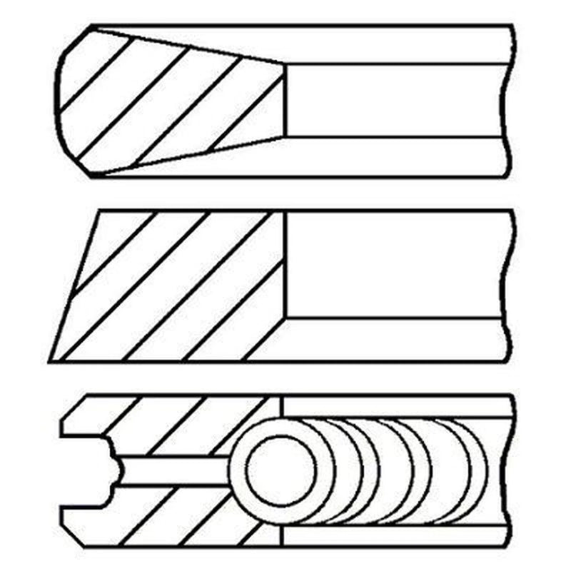 FAI Piston Ring Kit (1CYL) PR25-000 1781202 PR25-000